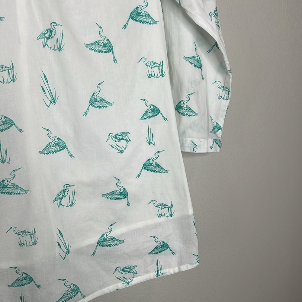 Mountain Warehouse Country to Coast 100% Cotton Crane Bird Print Top size 10 - Picture 8 of 15